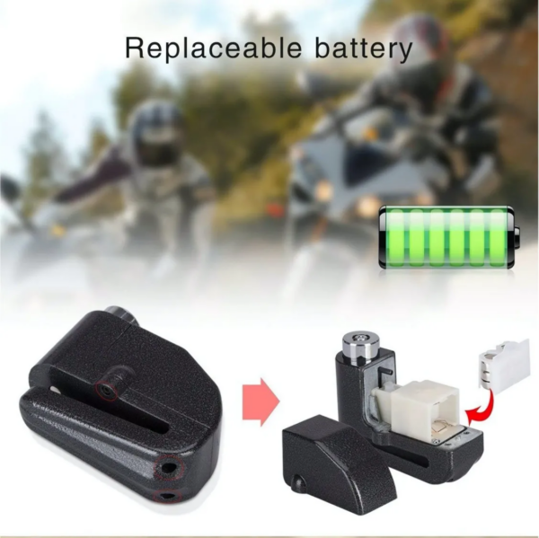 CANDADO DE MOTO CON ALARMA - Imagen 5