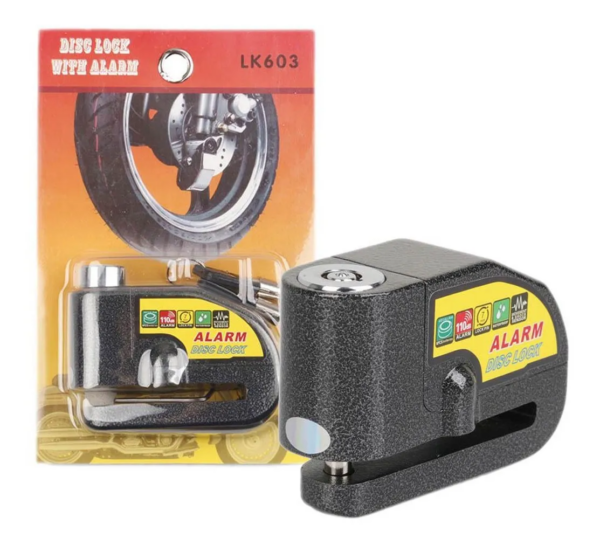 CANDADO DE MOTO CON ALARMA