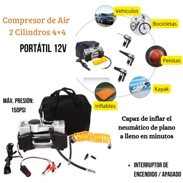 COMPRESOR DOBLE CILINDRO - Imagen 6