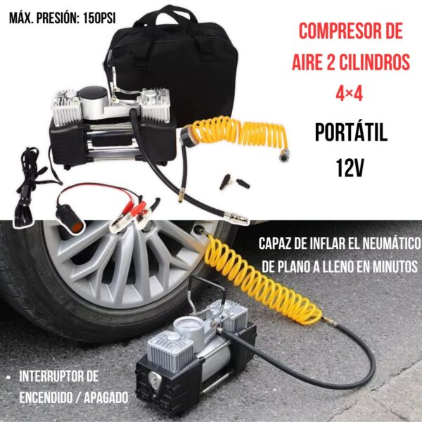 COMPRESOR DOBLE CILINDRO - Imagen 4