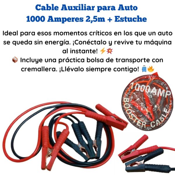 CABLE AUXILIAR 1000-AMP PARA AUTO - Imagen 4