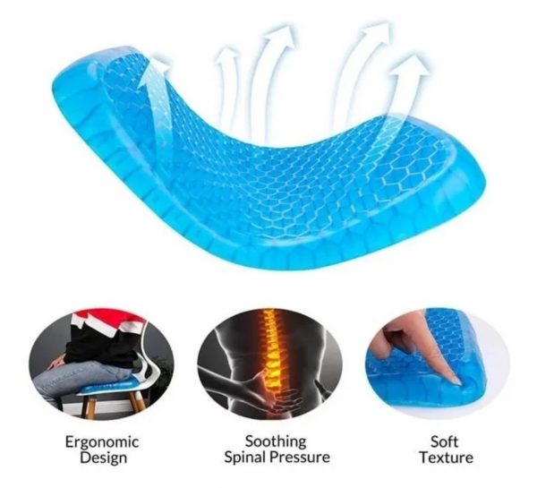 COJIN GEL PARA ASIENTO ANTIDESLIZANTE - Imagen 3