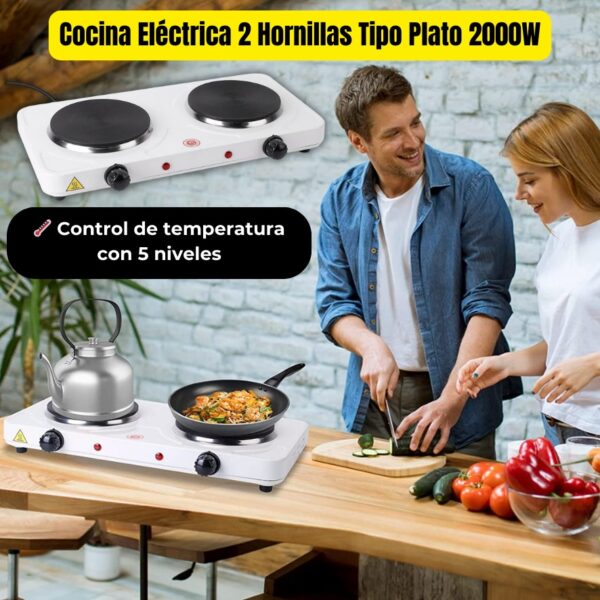 COCINA 2 HORNILLAS ELECTRICAS - Imagen 4