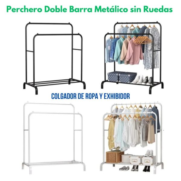 PERCHERO SIN RUEDAS DOBLE - Imagen 5