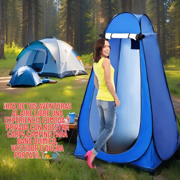 CARPA CAMPING PARA BAÑO QUIMICO - Imagen 6