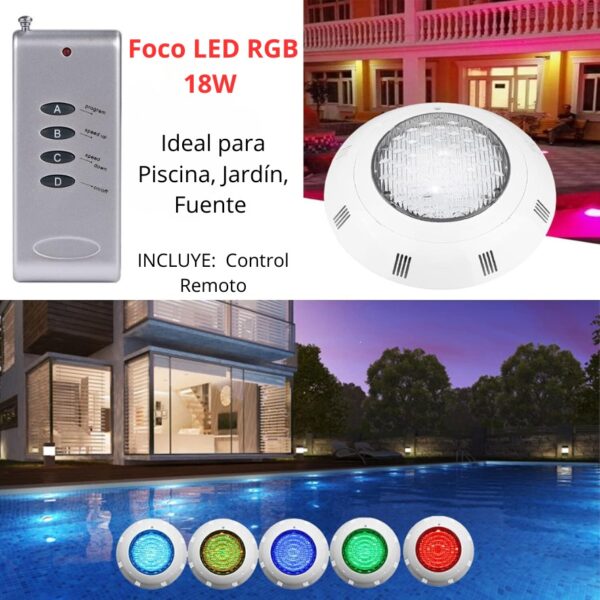 FOCO DE PISCINA DE 18 WATTS - Imagen 2