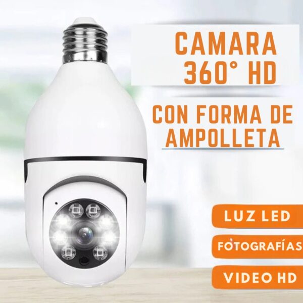 CAMARA AMPOLLETA 360 HD WIFI - Imagen 6