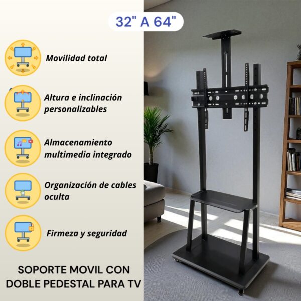SOPORTE CON PEDESTAL DE 32 A 64 X01 - Imagen 7