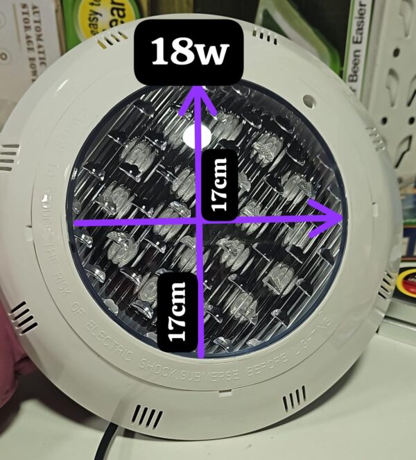 FOCO DE PISCINA DE 18 WATTS - Imagen 6