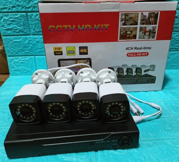 KIT DE 4 CAMARAS DE SEGURIDAD CON DVR