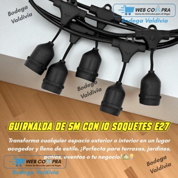 GUIRNALDA SOCATE PARA 10 AMPOLLETA - Imagen 4