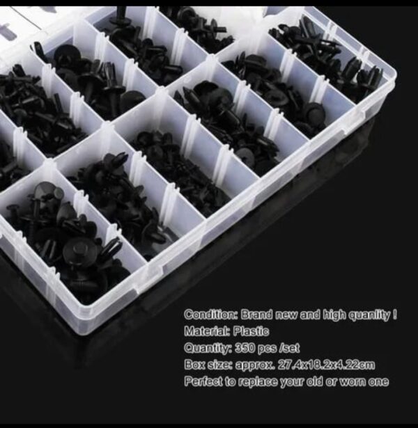KIT 360 CLIP BROCHE RETENCION PLASTICO - Imagen 4