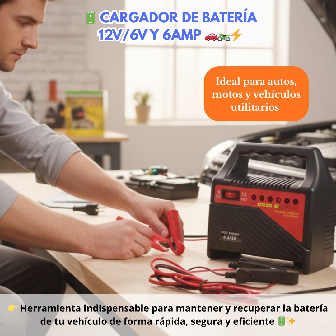 CARGADOR DE BATERIA PLASTICO - Imagen 6