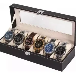 CAJA ORGANIZADORA DE 6 RELOJ
