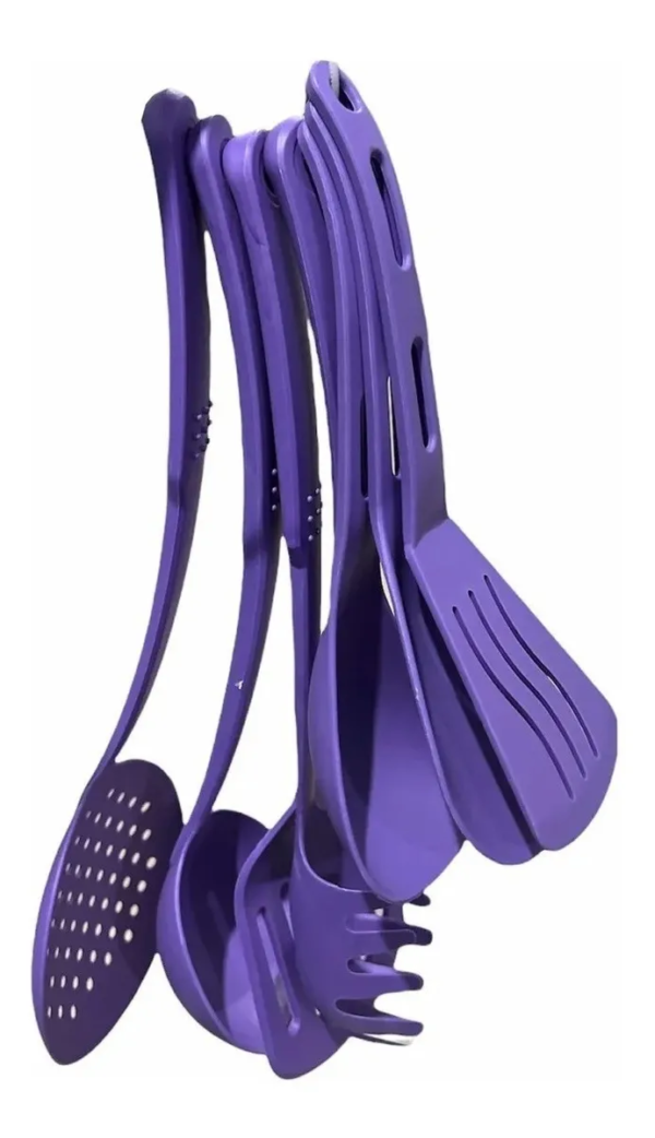 SET OLLAS DE 14 PIEZAS PURPURA - Imagen 2