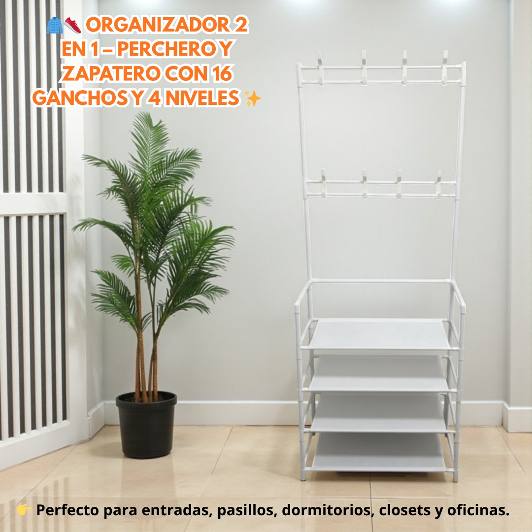 PERCHERO ZAPATERO 4 NIVELES - Imagen 5