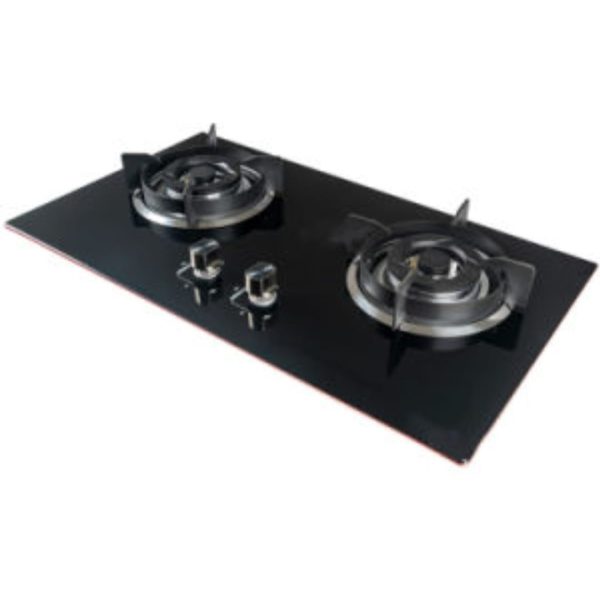 COCINA EMPOTRADA DE VIDRIO TEMPLADO 2 HORNILLAS