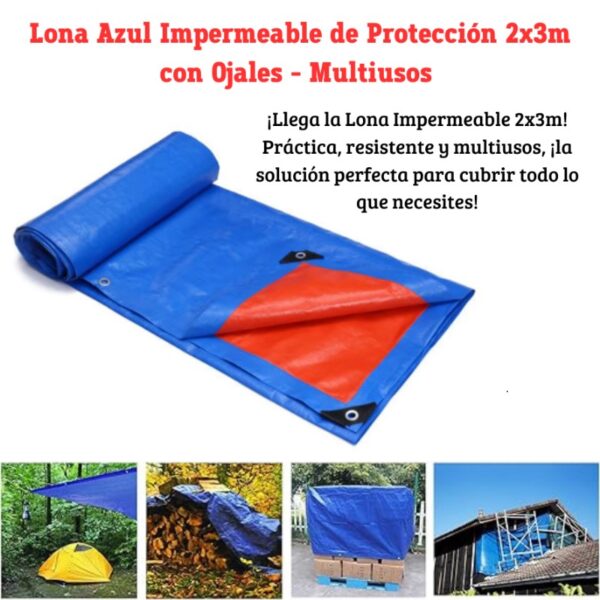 CARPA LONA IMPERMEBLE DE CAMION 2X3 - Imagen 7