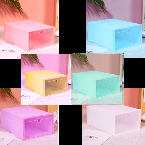 SET DE 6 CAJAS DE ORGANIZADOR DE ZAPATOS  DE PLASTICO - Imagen 5