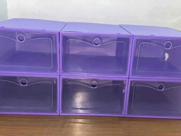 SET DE 6 CAJAS DE ORGANIZADOR DE ZAPATOS  DE PLASTICO - Imagen 9