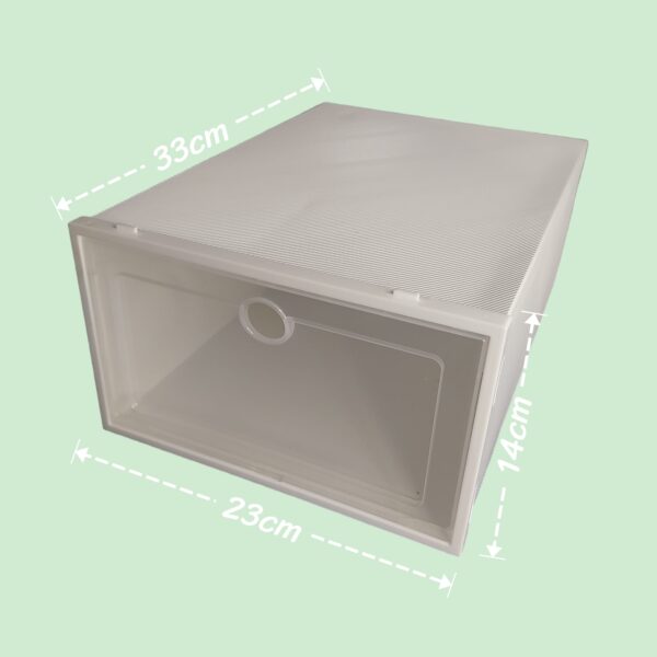 SET DE 6 CAJAS DE ORGANIZADOR DE ZAPATOS  DE PLASTICO - Imagen 8