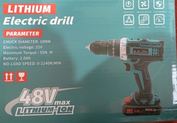 TALADRO  INALAMBRICO LITHIUM-LON 48-V