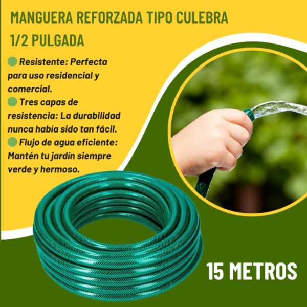 MANGUERA DE AGUA 1/2 DE 15 METROS - Imagen 3