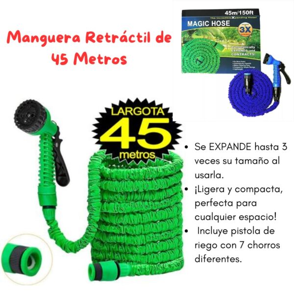 MANGUERA RETRACTIL DE 45 METROS - Imagen 7