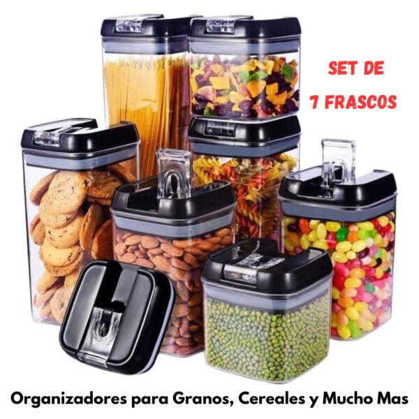SET CONTENEDORES 7 FRASCOS DE ALIMENTO - Imagen 7