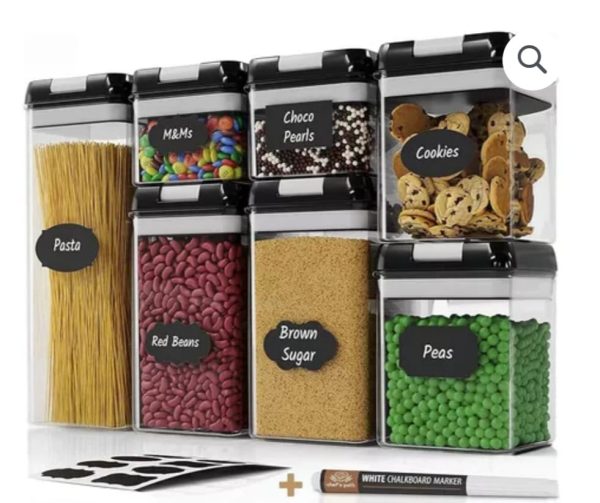 SET CONTENEDORES 7 FRASCOS DE ALIMENTO