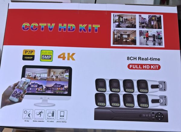 KIT DE 8 CAMARAS CON DVR