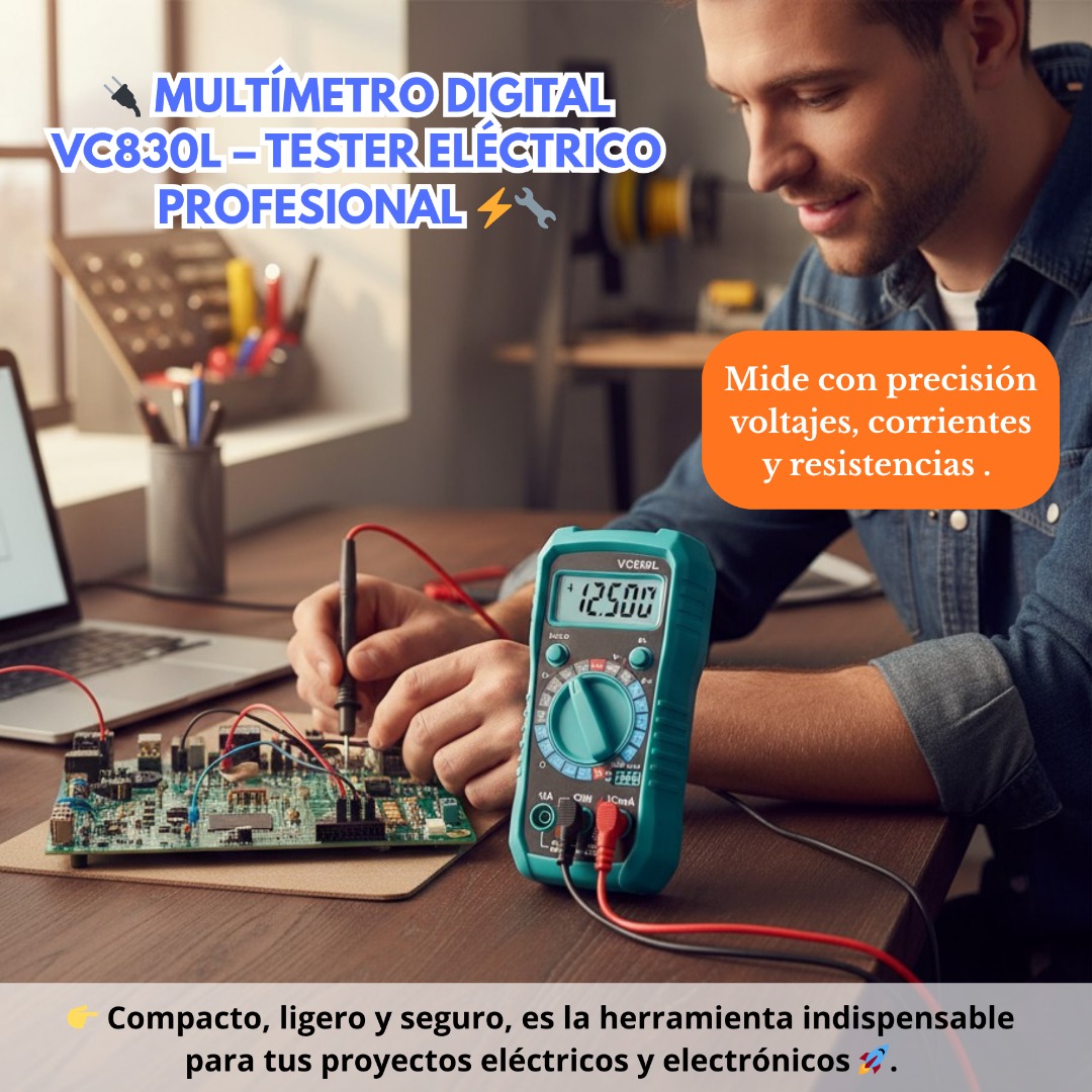 TESTER MULTIMETRO DIGITAL - Imagen 5