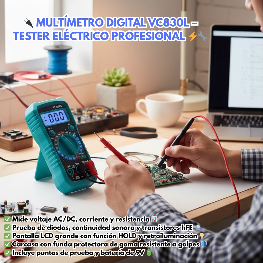 TESTER MULTIMETRO DIGITAL - Imagen 6