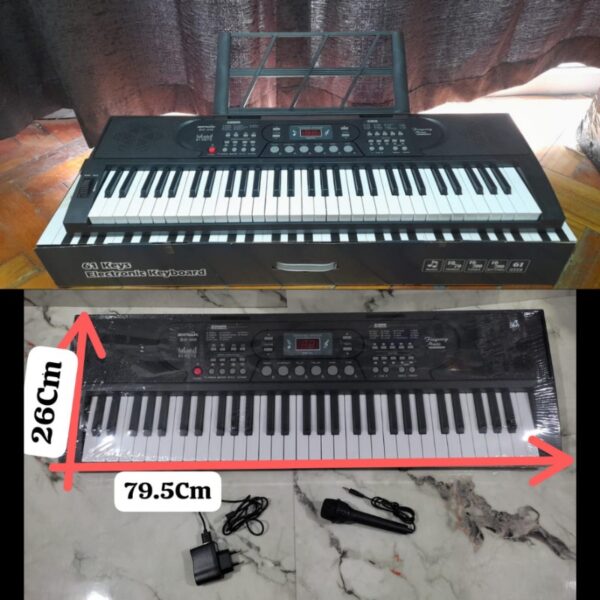 PIANO MUSICAL DE 61 TECLAS COLOR NEGRO - Imagen 7
