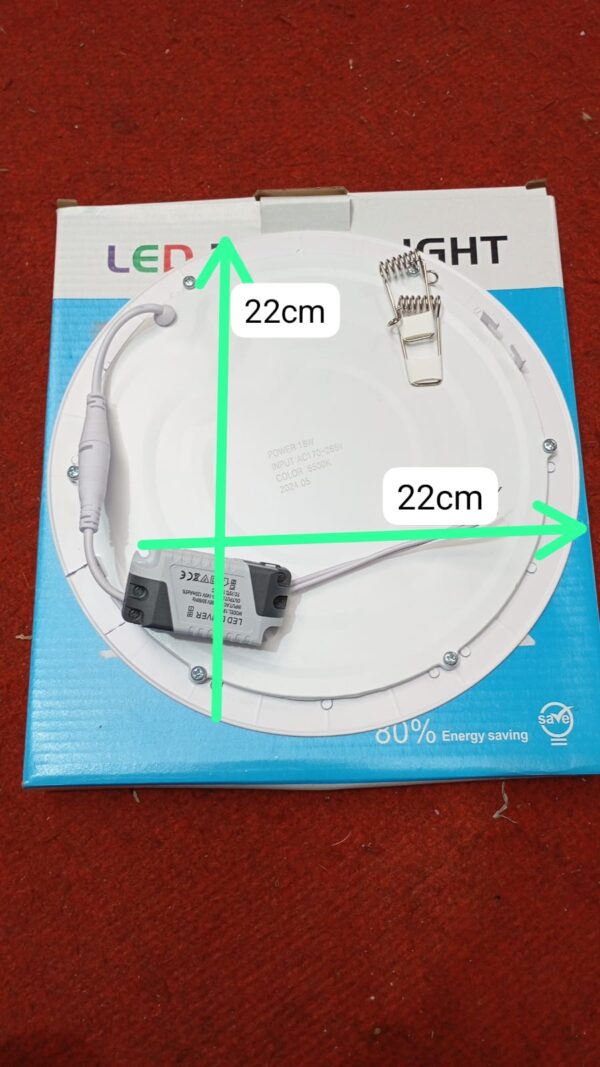 FOCO LED DE EMPOTRAR DE 18 W REDONDO - Imagen 2