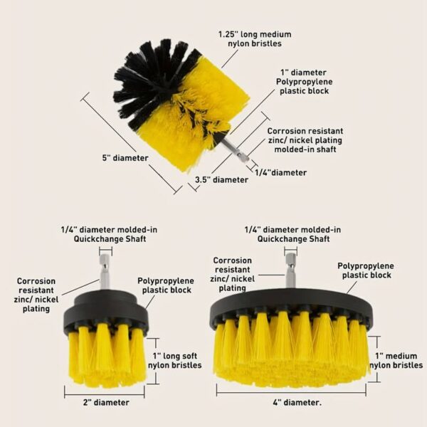 KIT DE 3 CEPILLOS PARA TALADRO - Imagen 2
