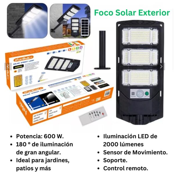 FOCO SOLAR DE 600W - Imagen 5