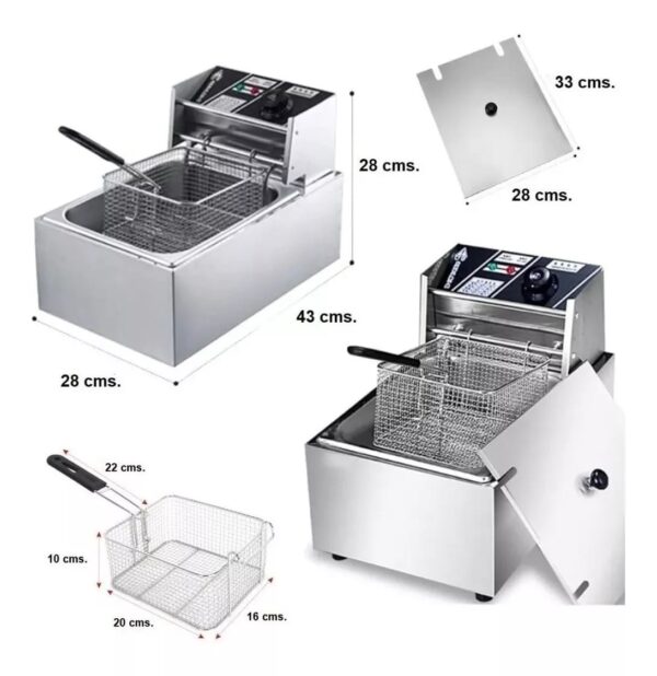 FREIDORA ELECTRICA MARCA YONSA 6,5LT - Imagen 2