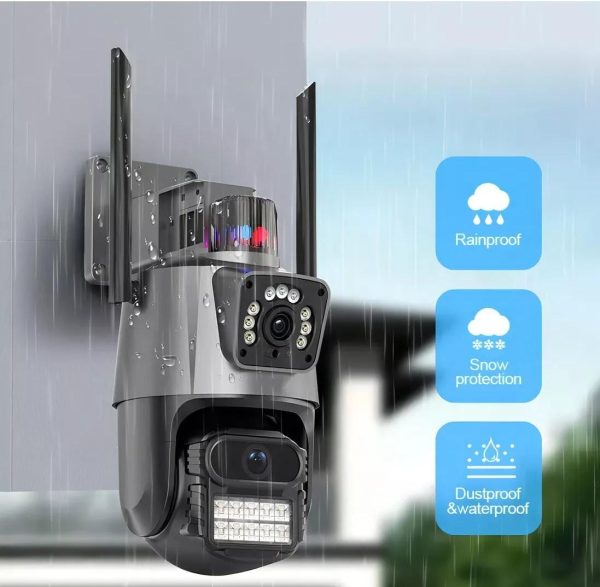 CAMARA WIFI DE EXTERIOR DOBLE LENTE IP SMART