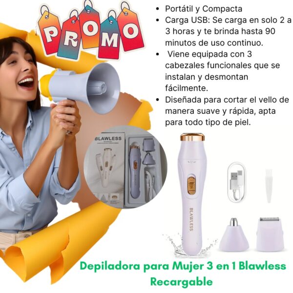 DEPILADORA 3 EN 1 DE MUJER - Imagen 2