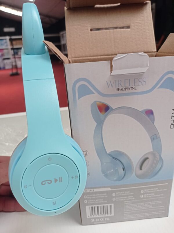 AUDIFONOS CON OREJAS GATO