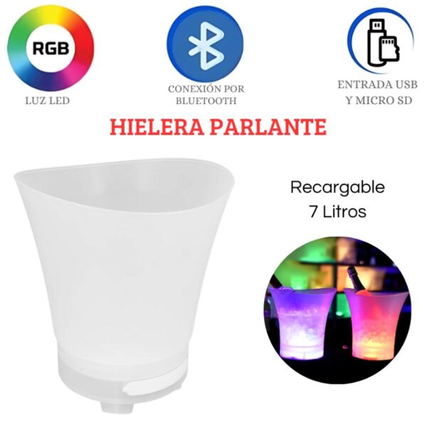 HIELERA CON PARLANTE 7L - Imagen 8