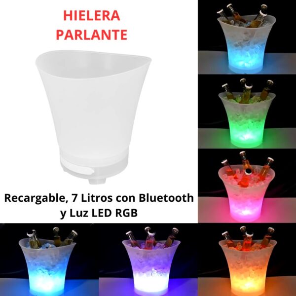 HIELERA CON PARLANTE 7L - Imagen 7