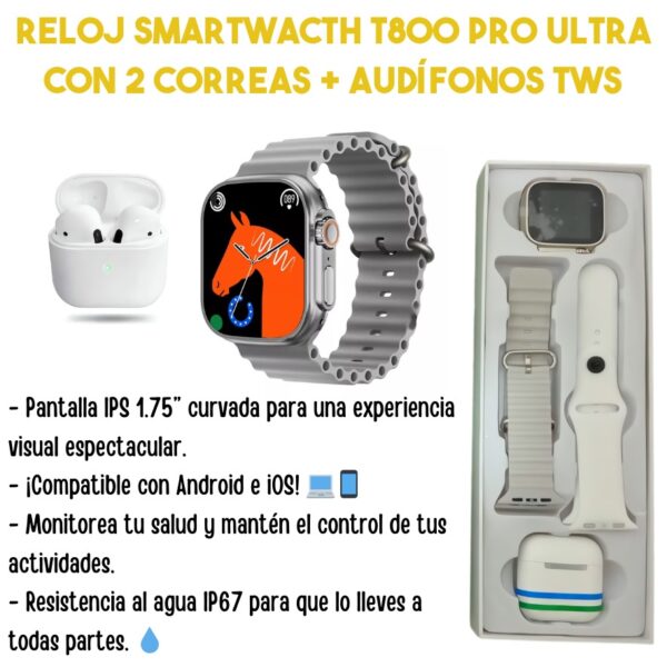 RELOJ SMART WATCH T 800 - Imagen 5
