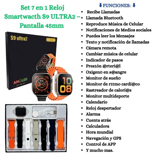 RELOJ SMART WATCH S9 ULTRA 2 - Imagen 3