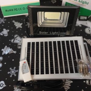 LAMPARA LED CON PANEL SOLAR DE 120WATTS