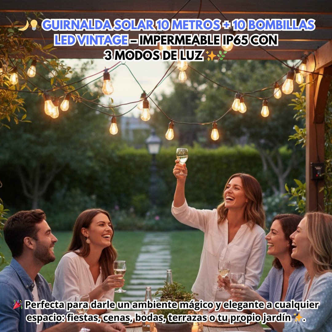 GUIRNALDAS SOLAR 10MTRS - Imagen 6