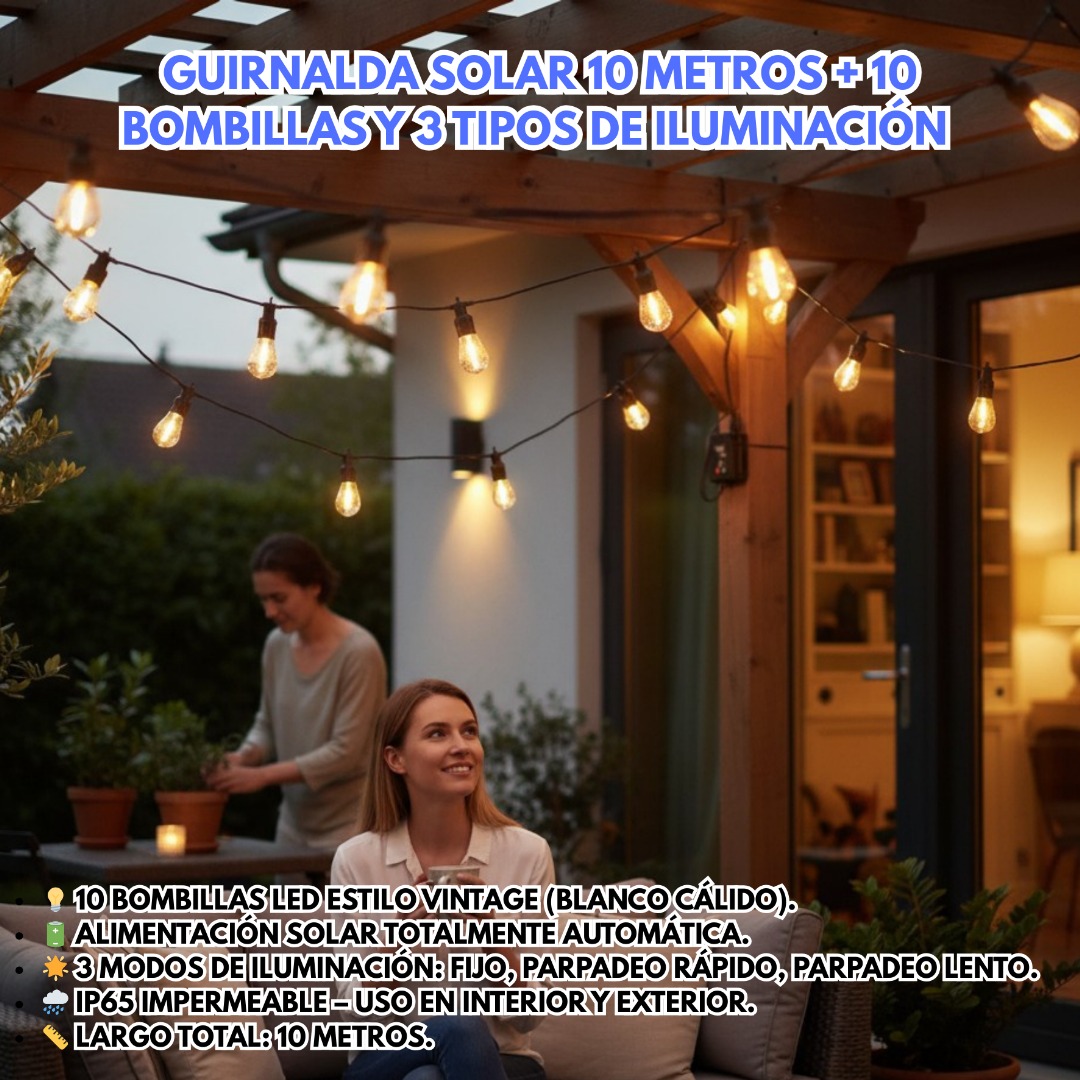 GUIRNALDAS SOLAR 10MTRS - Imagen 5