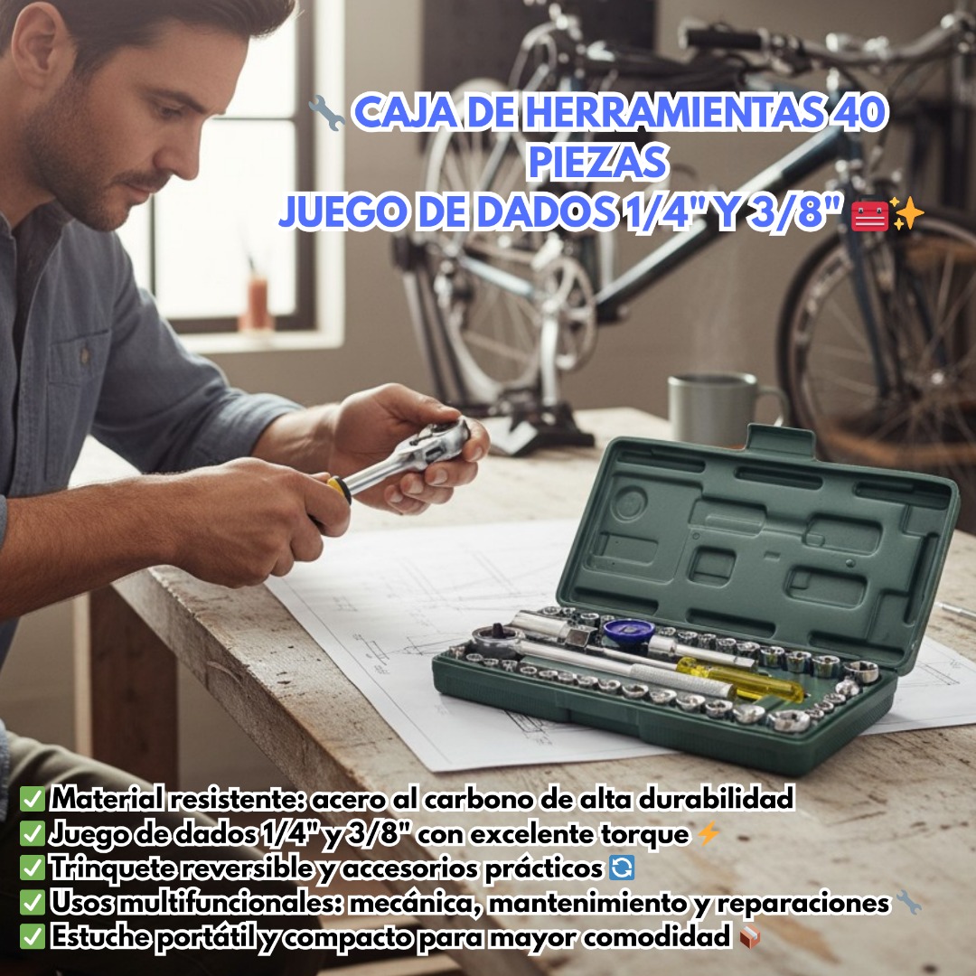 HERRAMIENTAS 40 PIEZAS - Imagen 4
