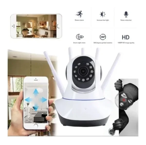 CAMARA WIFI 5 ANTENAS PARA INTERIOR - Imagen 2
